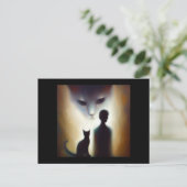 Carte Postale Spirit Animal Chat 2 (Debout devant)