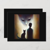 Carte Postale Spirit Animal Chat 2 (Devant / Derrière)