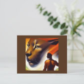 Carte Postale Spirit Animal Cougar 2 (Debout devant)