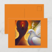 Carte Postale Spirit Animal Dove 4 (Devant / Derrière)