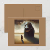 Carte Postale Spirit Animal Hippopotamus 1 (Devant / Derrière)