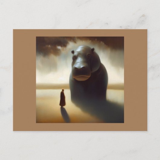 Carte Postale Spirit Animal Hippopotamus 1 (Devant)