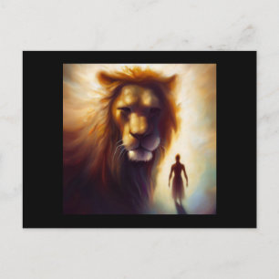 Carte Postale Spirit Animal Lion 1