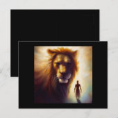 Carte Postale Spirit Animal Lion 1 (Devant / Derrière)