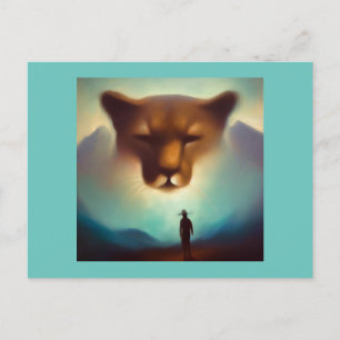 Carte Postale Spirit Animal Mountain Lion 3