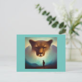 Carte Postale Spirit Animal Mountain Lion 3 (Debout devant)