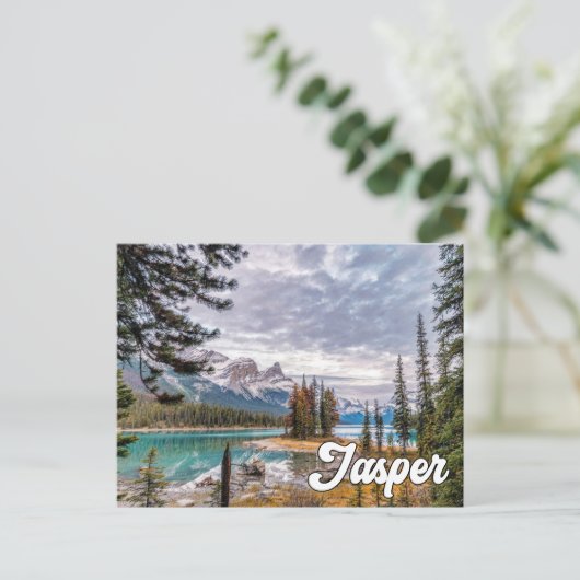 Carte Postale Spirit Island, Parc national Jasper (Debout devant)