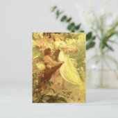 Carte Postale Spirit Of Spring par Alphonse Mucha (Debout devant)