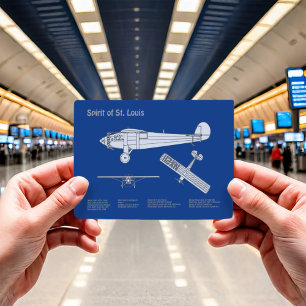 Carte Postale Spirit of St. Louis - Plan directeur de l'avion AB