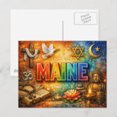 Carte postale spirituelle (Devant / Derrière)
