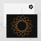 Carte Postale Spirographe orange (Devant / Derrière)