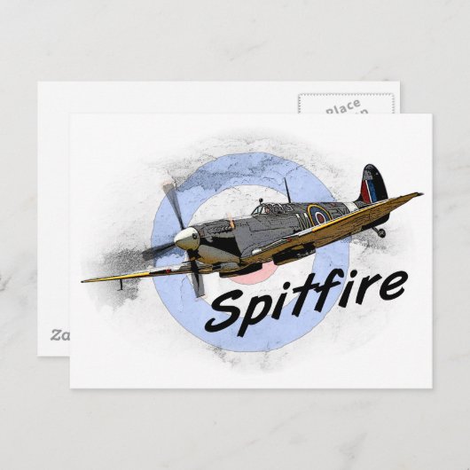 Carte Postale Spitfire (Devant / Derrière)