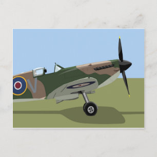 Carte Postale Spitfire 2ÈME GUERRE MONDIALE Fighter