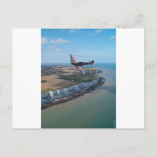 Carte Postale Spitfire au-dessus de l'Angleterre (Devant)