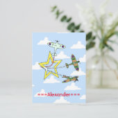 Carte postale Spitfire Star Blue Sky (Debout devant)