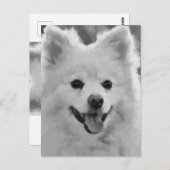 Carte Postale Spitz japonais (Devant / Derrière)