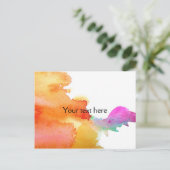Carte Postale Splash of Watercolor (Debout devant)