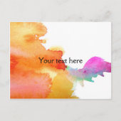 Carte Postale Splash of Watercolor (Devant)