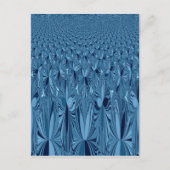 Carte Postale Splendeur céleste : Design Rose bleu Iridescente (Devant)