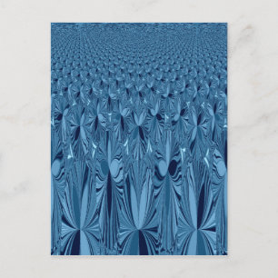 Carte Postale Splendeur céleste : Design Rose bleu Iridescente