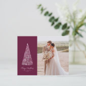 Carte Postale Splendide Spruce Tree Plum photo Noël/Fête (Debout devant)