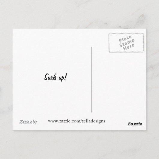 Carte postale Splish Splash (Dos)