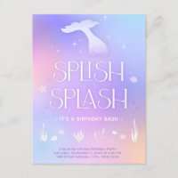 Splish Splash Anniversaire de Sirène Étincelante F