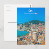 Carte Postale Split, Croatie - Ville côtière (Devant / Derrière)
