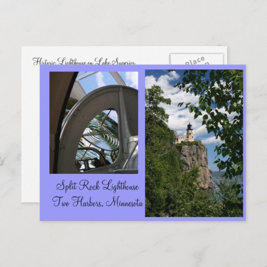Carte postale Split Rock Lighthouse & Prism (Devant / Derrière)
