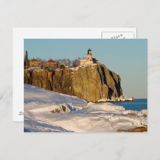 Carte Postale Split Rock Lighthouse State Park sur le lac (Devant / Derrière)