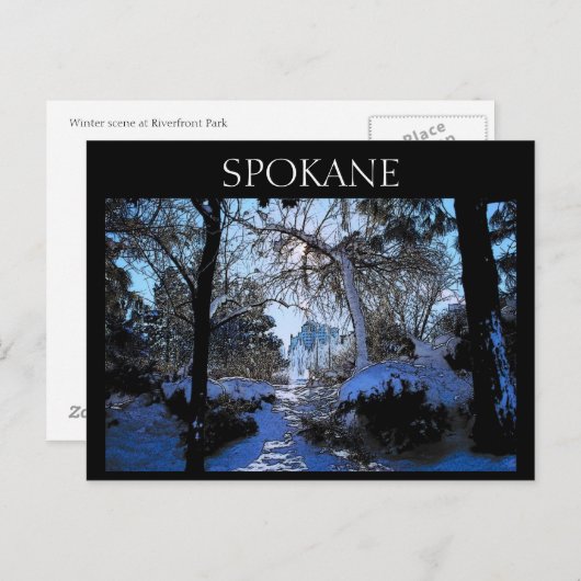 Carte postale Spokane (Devant / Derrière)
