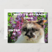 Carte Postale Spokane ? Je Le Déteste (Devant / Derrière)