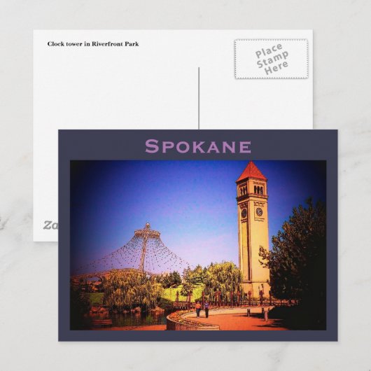 Carte postale Spokane (Park) (Devant / Derrière)