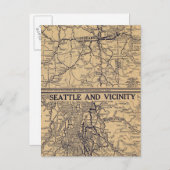 Carte Postale Spokane, Seattle (Devant / Derrière)