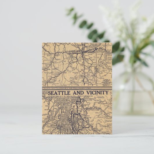 Carte Postale Spokane, Seattle (Debout devant)