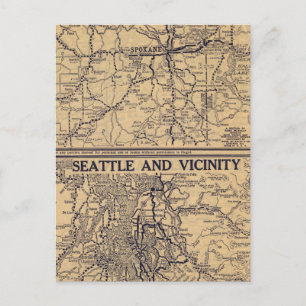 Carte Postale Spokane, Seattle