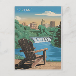 Carte Postale Spokane Vintage