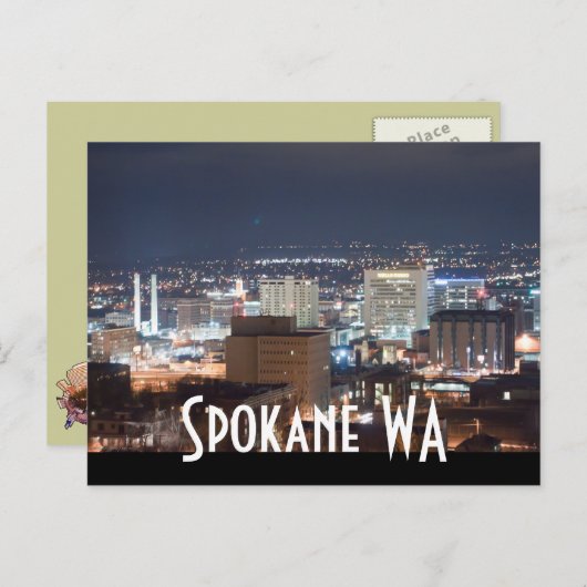 CARTE POSTALE SPOKANE WA (Devant / Derrière)