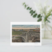 Carte Postale Spokane, WA - achèvement ferroviaire Pacifique des (Debout devant)