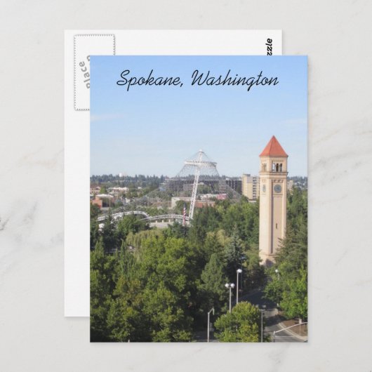 Carte Postale Spokane Washington (Devant / Derrière)