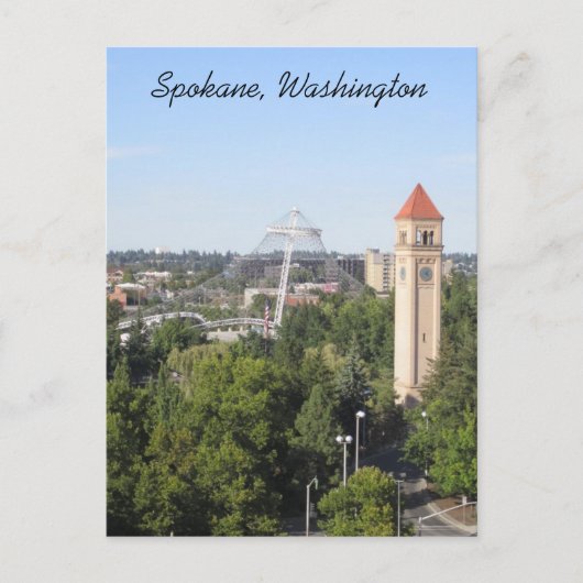 Carte Postale Spokane Washington (Devant)