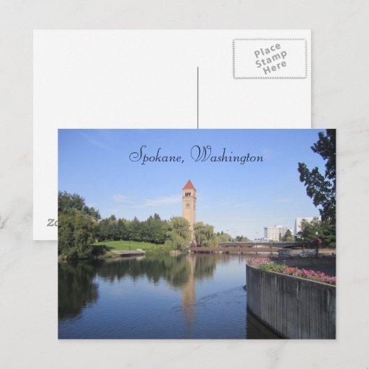 Carte Postale Spokane Washington (Devant / Derrière)