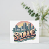 Carte Postale Spokane Washington DC Horizon (Debout devant)