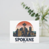 Carte Postale Spokane Washington DC Horizon (Debout devant)