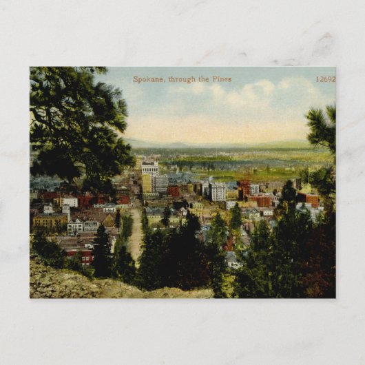 Carte Postale Spokane, Washington Vintage (Devant)