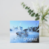 Carte postale Spokane Winter - Customisée (Debout devant)