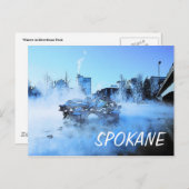Carte postale Spokane Winter - Customisée (Devant / Derrière)