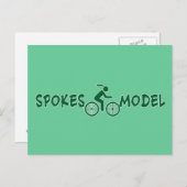 Carte Postale SPOKESMODEL Punny Dames Cyclisme (Devant / Derrière)