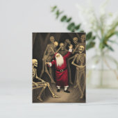 Carte Postale Spooky Party with Santa and the Skeletons (Debout devant)