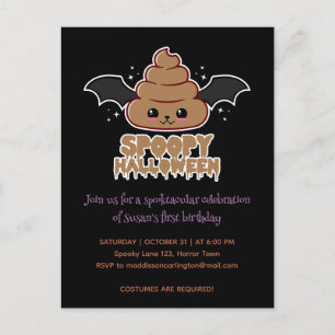 Carte Postale Spoopy Halloween Kawaii Anniversaire